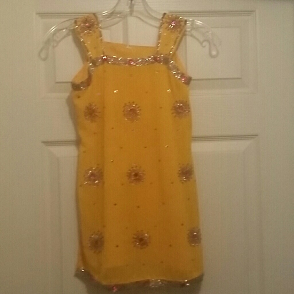 Hand Embellished Girls Dress